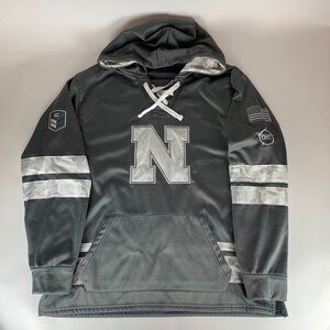 Nebraska Cornhuskers NCAA Gray White Colosseum OHT Pullover Hoodie Mens 2XL